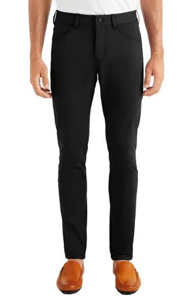 Rhone Slim Fit Five Pocket Pants In Black