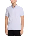 Rhone Slim Fit Textured Commuter Polo Shirt In Blue