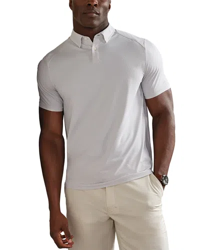 Rhone Slim Fit Textured Commuter Polo Shirt In White