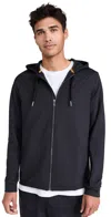 Rhone Spar Full Zip Hoodie V2 Black In Black