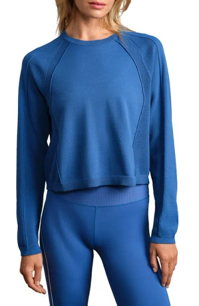 Rhone Sporty Crewneck Sweater In Blue