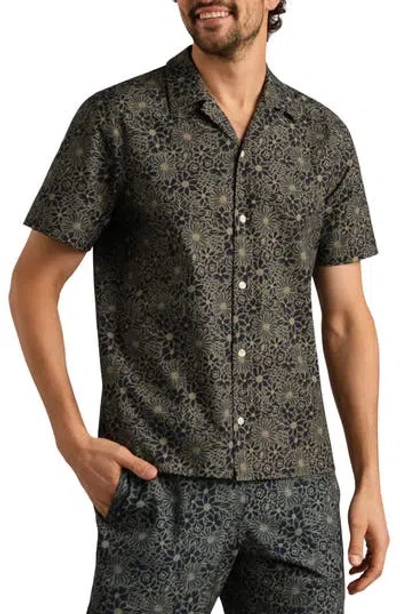 Rhone State Of Mind Camp Shirt In Gray