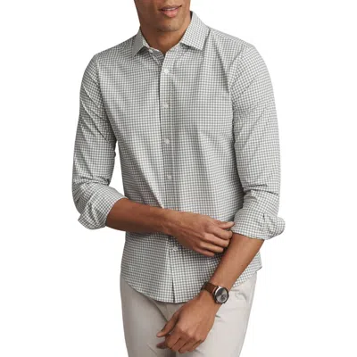 Rhone State Of Mind Check Slim Fit Button-up Shirt In Green