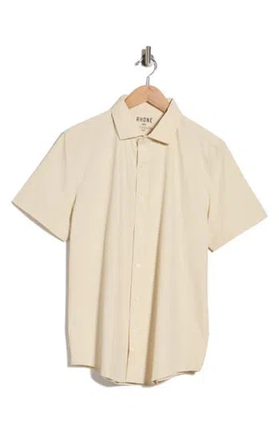 Rhone State Of Mind Performance Short Sleeve Shirt In Black