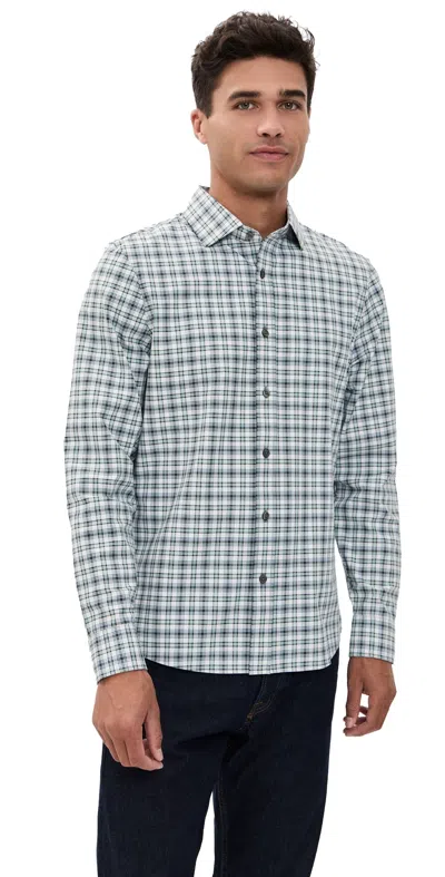 Rhone State Of Mind Shirt Pine Grey/white Plaid