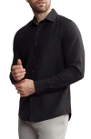 Rhone State Of Mind Slim Fit Button-up Shirt In Black
