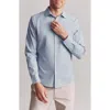 Rhone State Of Mind Grid Check Slim Fit Button-up Shirt In Blue
