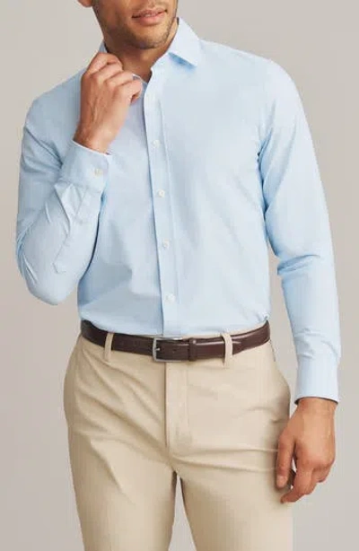 Rhone State Of Mind Slim Fit Button-up Shirt In Blue