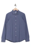 Rhone State Of Mind Slim Fit Button-up Shirt State Of Mind Slim Fit Button-up Shirt In Blue