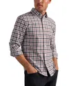 Rhone State Of Mind Check Slim Fit Button-up Shirt In Pink