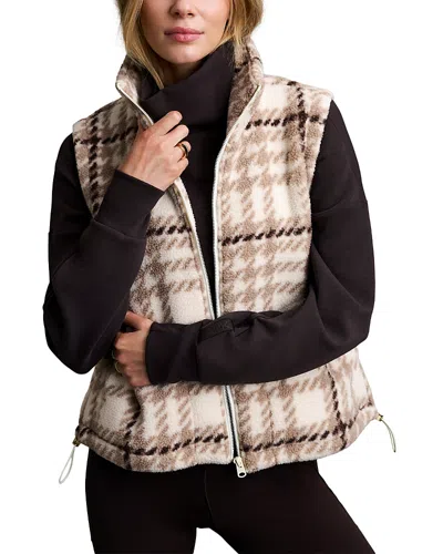 Rhone Teddy Fleece Bungee Hem Vest In Gray