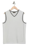 Rhone The Turn Golf V-neck Sweater Vest In Gray