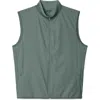 Rhone Top Flight Water Resistant Vest In Tidal Green