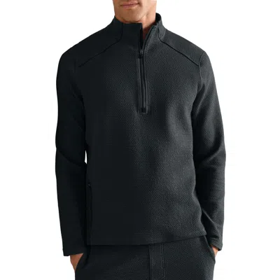 Rhone Tribeca Tech Half Zip Pullover In Black