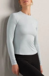 Rhone Modern Rib Long Sleeve Knit T-shirt In Blue