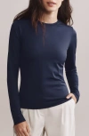 Rhone Ultimate Layer Long Sleeve T-shirt In Navy Blue
