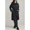 Rhone Utility Trench Coat In Black
