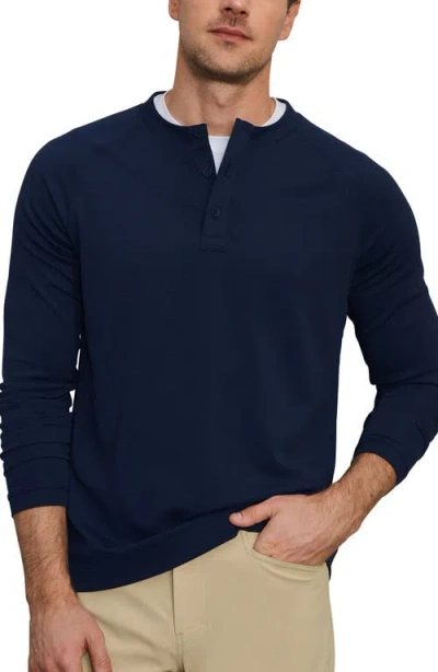 Rhone Waffle Tech Classic Henley Shirt In Transparent