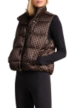 Rhone Water Repellent Houndstooth Check 650 Fill Power Down Vest In Multi