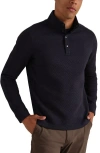 Rhone Weekend Quilted Pullover In Blue