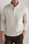 Rhone Weekend Quilted Pullover In Neutral