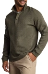 Rhone Weekend Quilted Pullover In Green