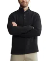Rhone Quilted Pullover Cotton Blend Sweatshirt In Black