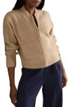 Rhone Westside Zip Cardigan In Neutral