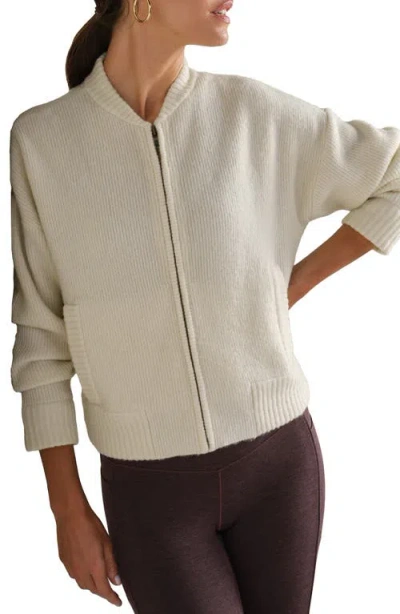 Rhone Westside Zip Cardigan In White