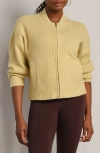 Rhone Westside Zip Cardigan In Yellow