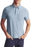Rhone Wfh Polo Shirt In Frozen Fjord Blue Heather