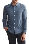 Rhone Wfh Knit Button-up Shirt In Blue