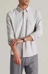 Rhone Wfh Knit Button-up Shirt In Gray