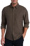 Rhone Wfh Knit Button-up Shirt In Gray