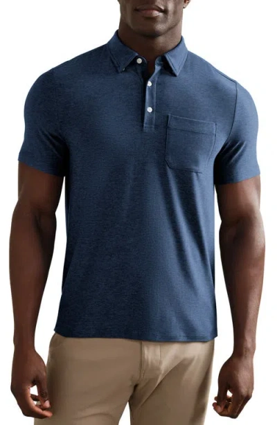 Rhone Wfh Knit Polo In Blue