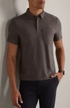 Rhone Wfh Knit Polo In Gray