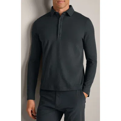 Rhone Wfh Rib Midweight Polo In Black