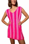 Rhowe By Anna Cate Madelyn Mini Dress In Hot Pink In Pink