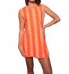 Rhowe By Anna Cate Wells Mini Dress In Bright Orange In Orange