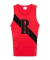 Rhude Man Tank Top Red Size Xl Cotton In Red