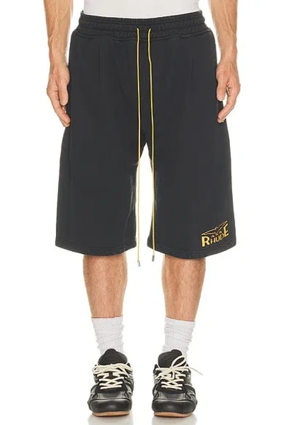 Rhude 4x4 Spirit Sweatshort In Black