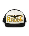 Rhude Logo-print Mesh-panel Cap In Black