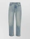 Rhude '90s High-waisted Faded Wash Denim Trousers
