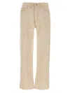 Rhude Retro Denim Trousers With Belt Loop Details In Beige