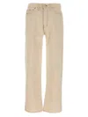 Rhude Retro Denim Trousers With Belt Loop Details In Beige