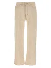 Rhude Retro Denim Trousers With Belt Loop Details In Brown