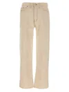 Rhude Retro Denim Trousers With Belt Loop Details In Neutral