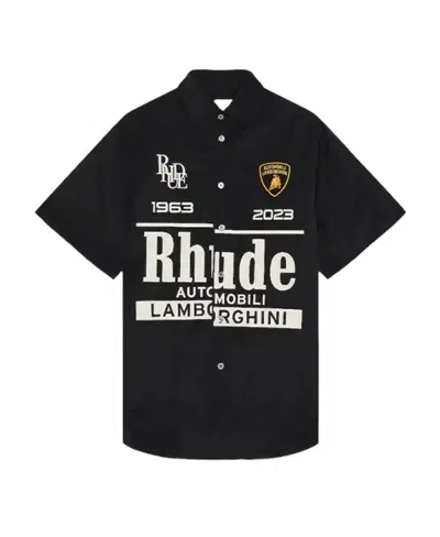 Rhude A Short Sleeved Shirt In Black
