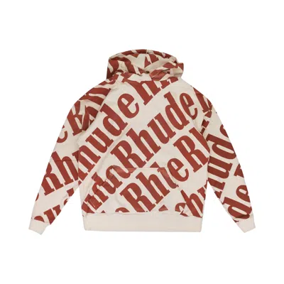 Pre-owned Rhude All Over Hoodie 'cream' | Men's Size M