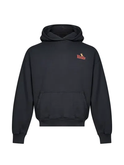 Rhude American Spirit Eagle-print Hoodie In Black